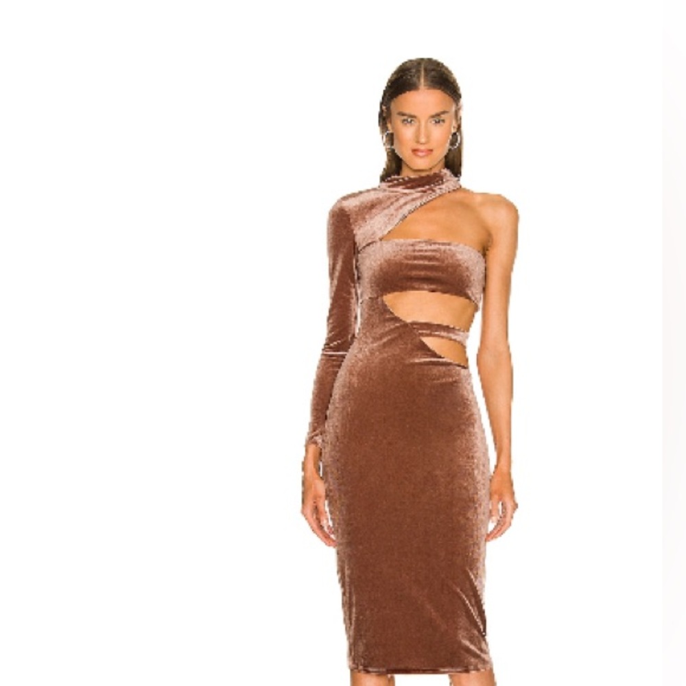 Michael Costello dress cutout velvet size small worn once